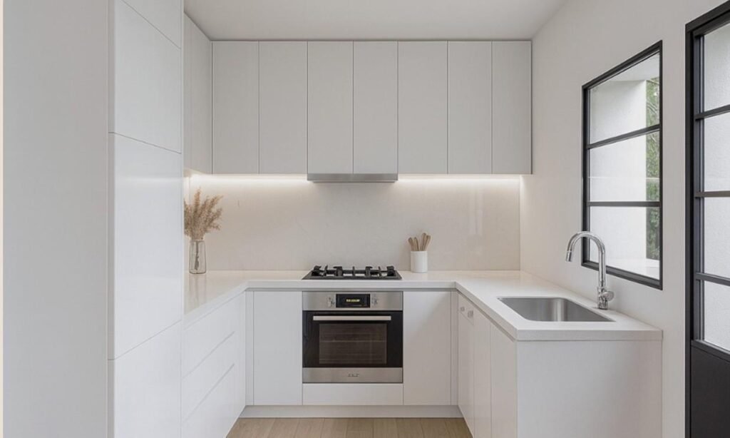Beige and cream-colored kitchens