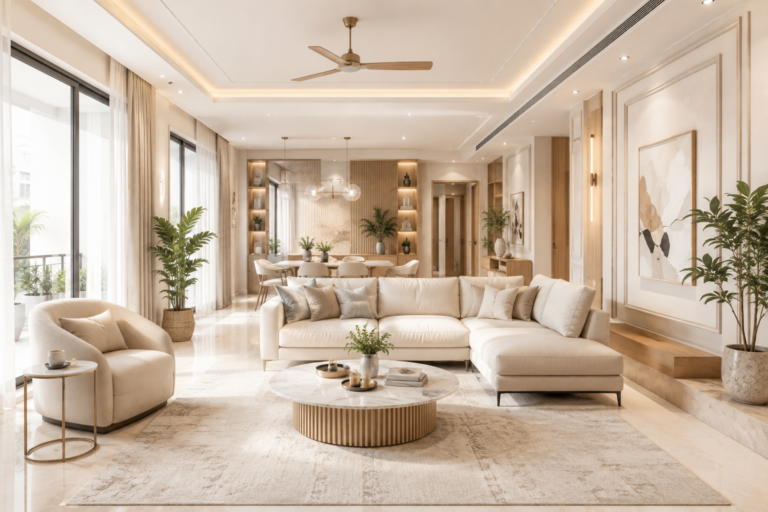 Warm Neutral Luxury Living Room