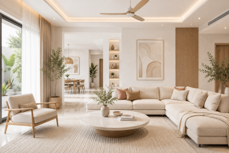 Bright Neutral Modern Living Room