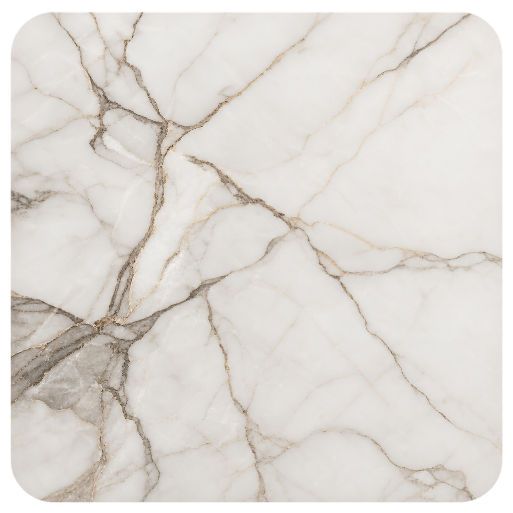 Creamy White Marble Tile with Warm Veining