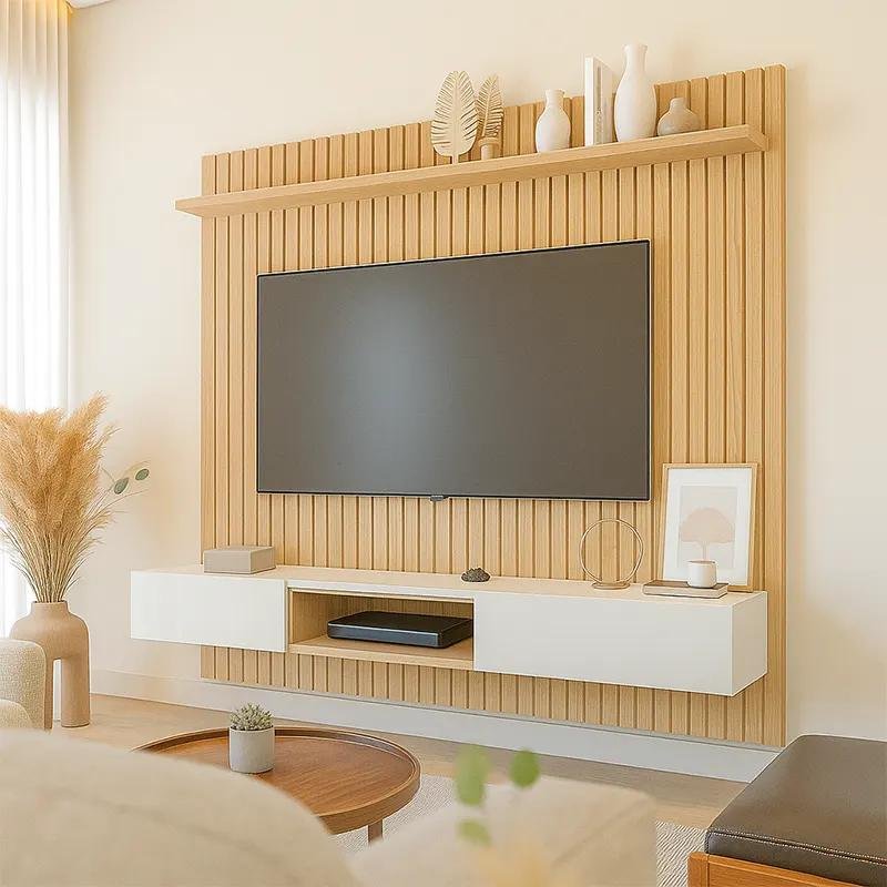 Fluted TV Panel