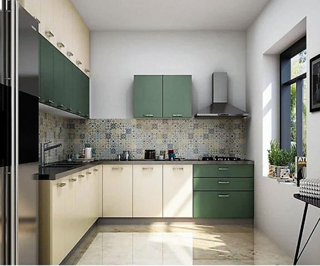 Indian Modular L-Shaped Kitchen