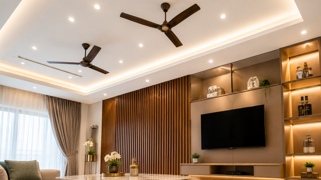 Luxurious Warm Modern Living Room