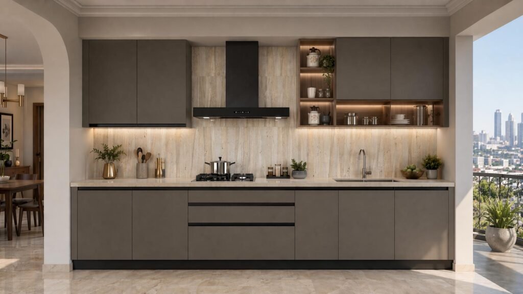Luxury Straight Modular Kitchen