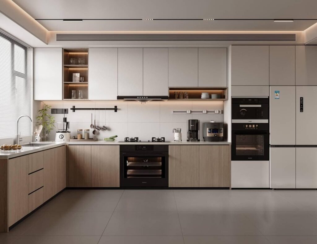Miniamalist L-Shaped Kitchen