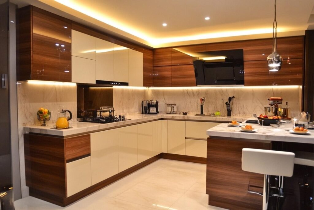 Modern L-Shaped Kitchen