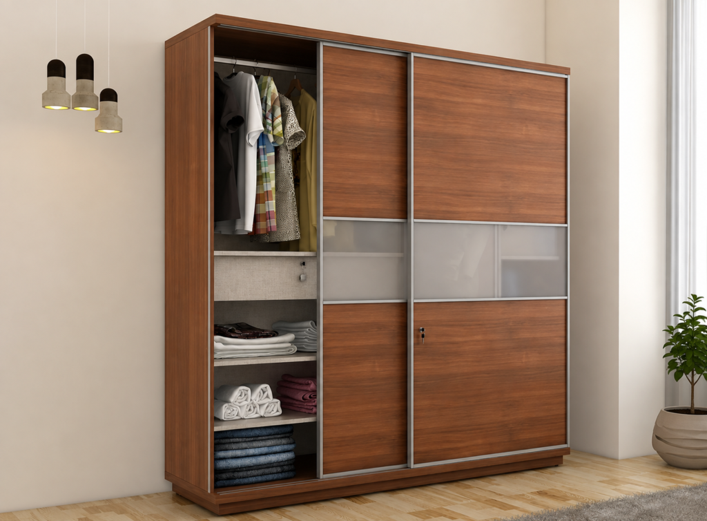 Modern Wooden Wardrobe Interior