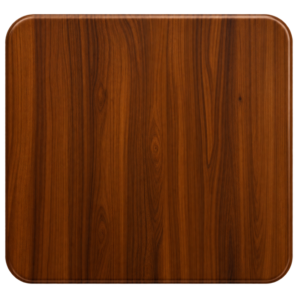Polished Walnut Wood Panel