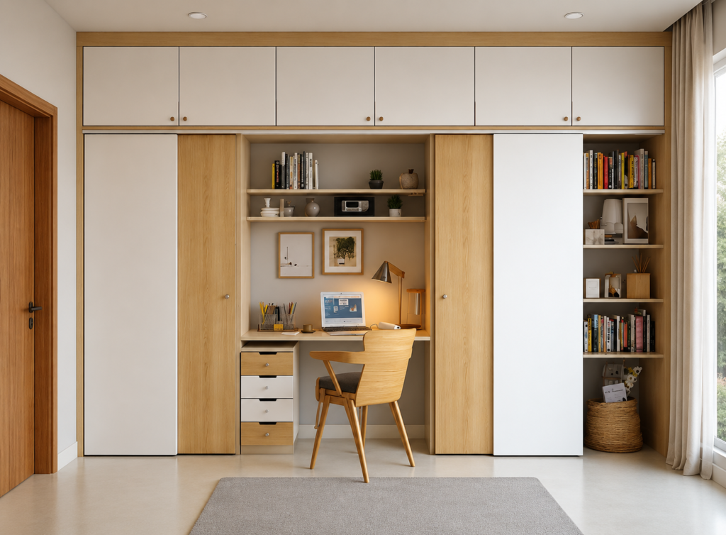Study Table Wardrobe Design