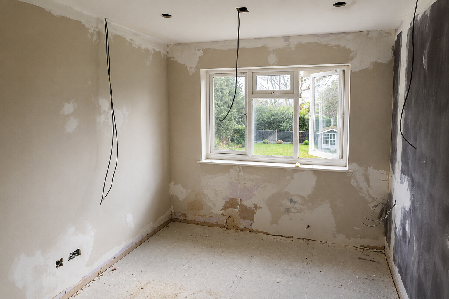 Unfinished Renovation Room with Garden View Unfinished Renovation Room with Garden View